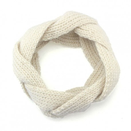 Turbante-cuello beige